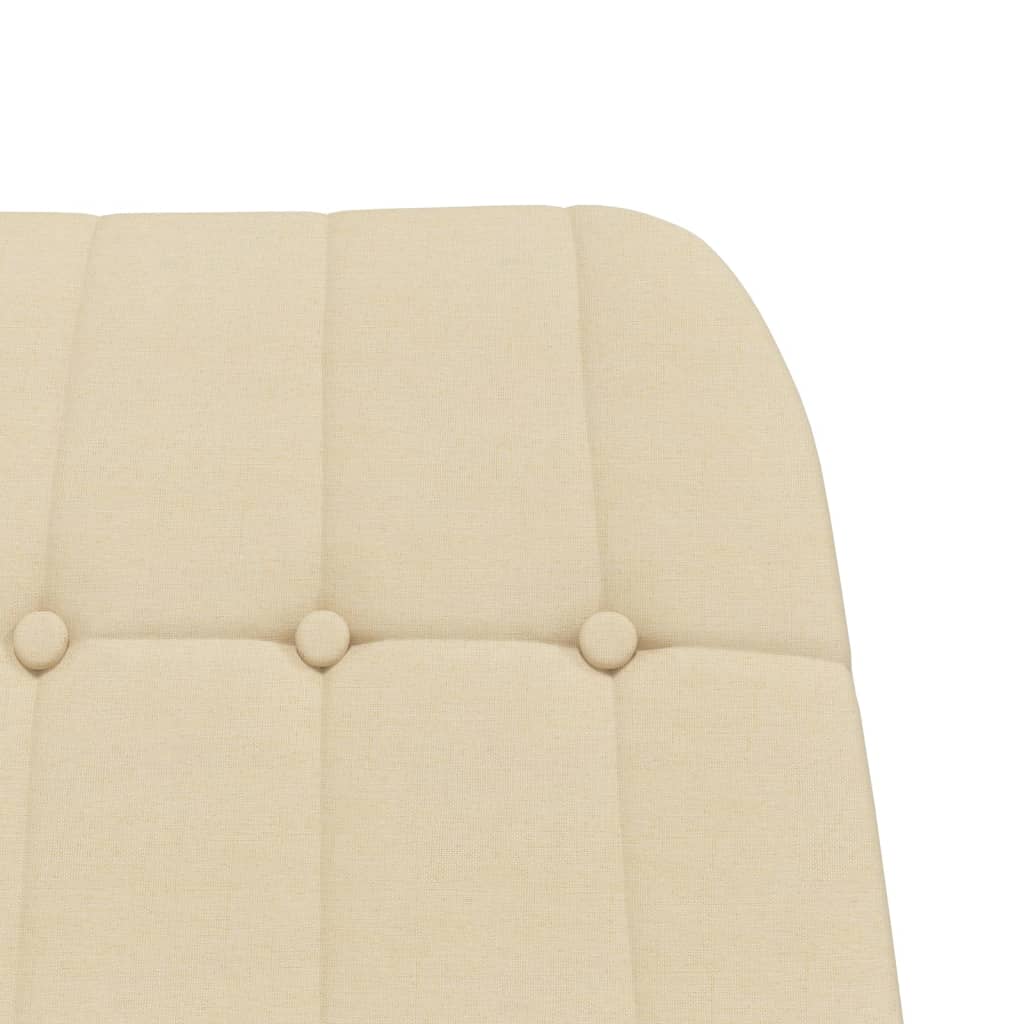 Chaise à bascule Crème Tissu