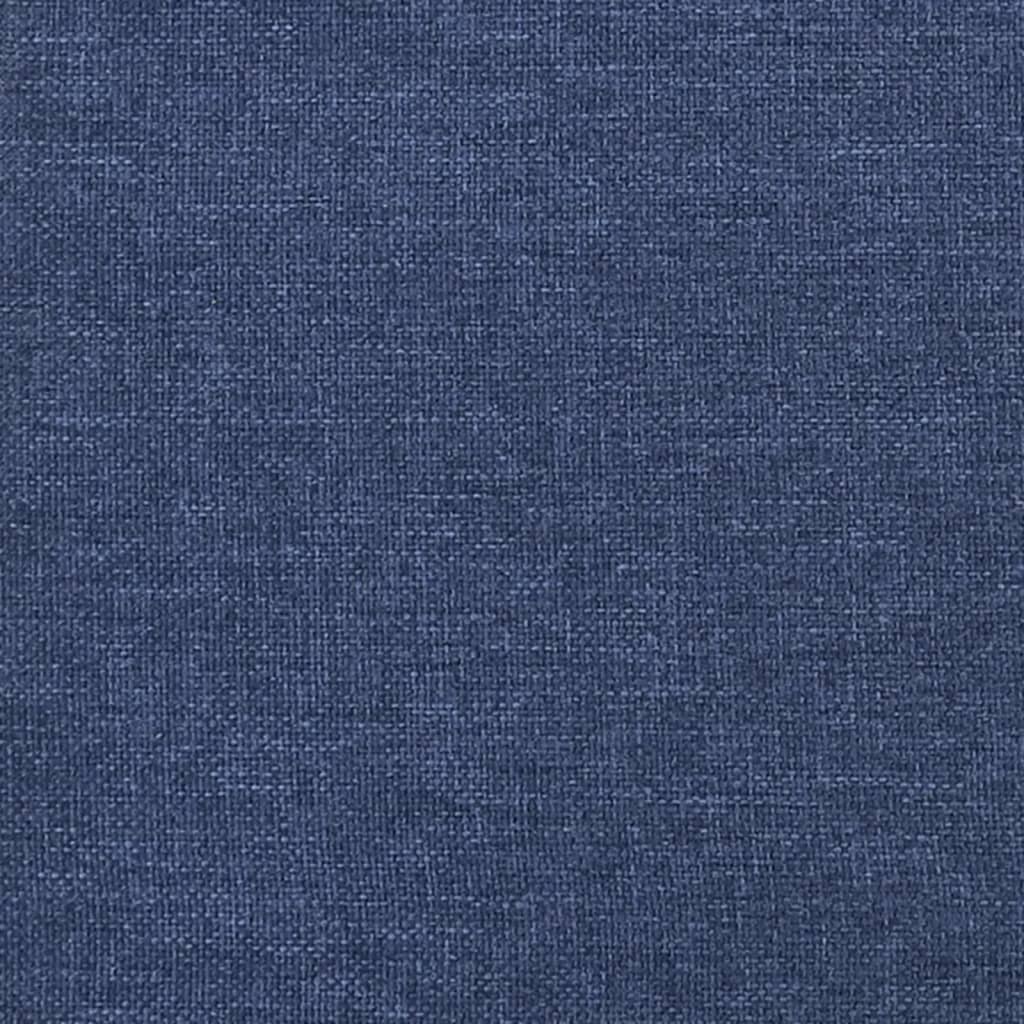 Repose-pied Bleu 45x29,5x35 cm Tissu et similicuir