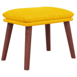 Mustard Yellow Footrest 45x29.5x35 cm Fabric