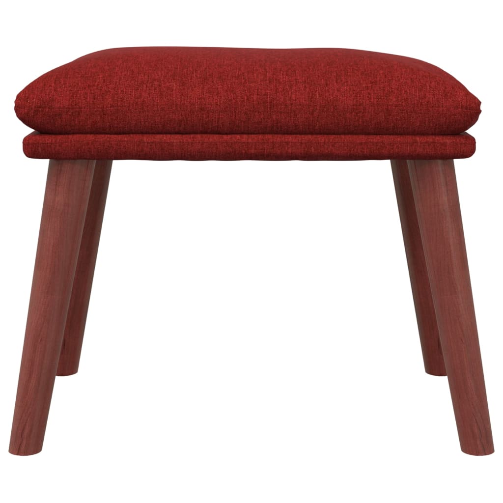 Fußhocker Rot 45x29,5x35 cm Stoff