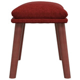 Fußhocker Rot 45x29,5x35 cm Stoff