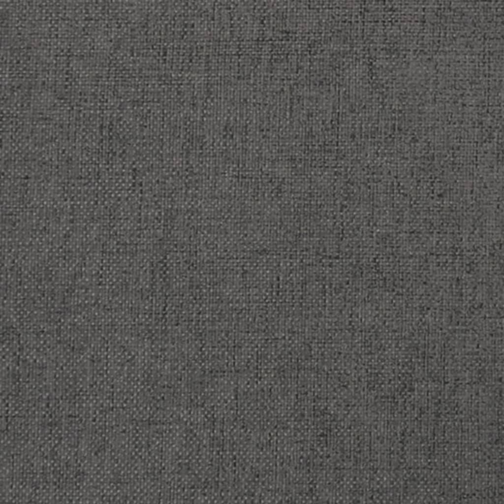 Repose-pied Gris foncé 45x29,5x35 cm Tissu et similicuir