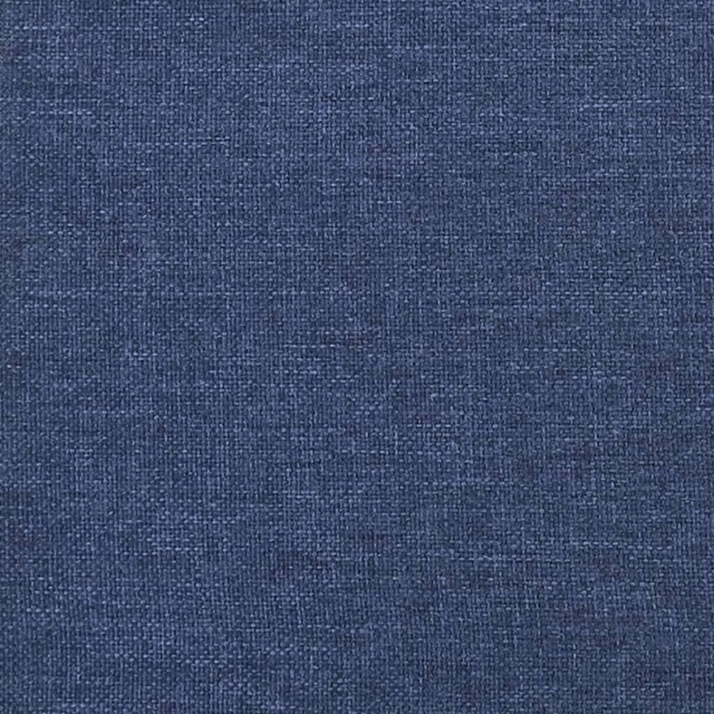 Repose-pied Bleu 45x29,5x35 cm Tissu et similicuir