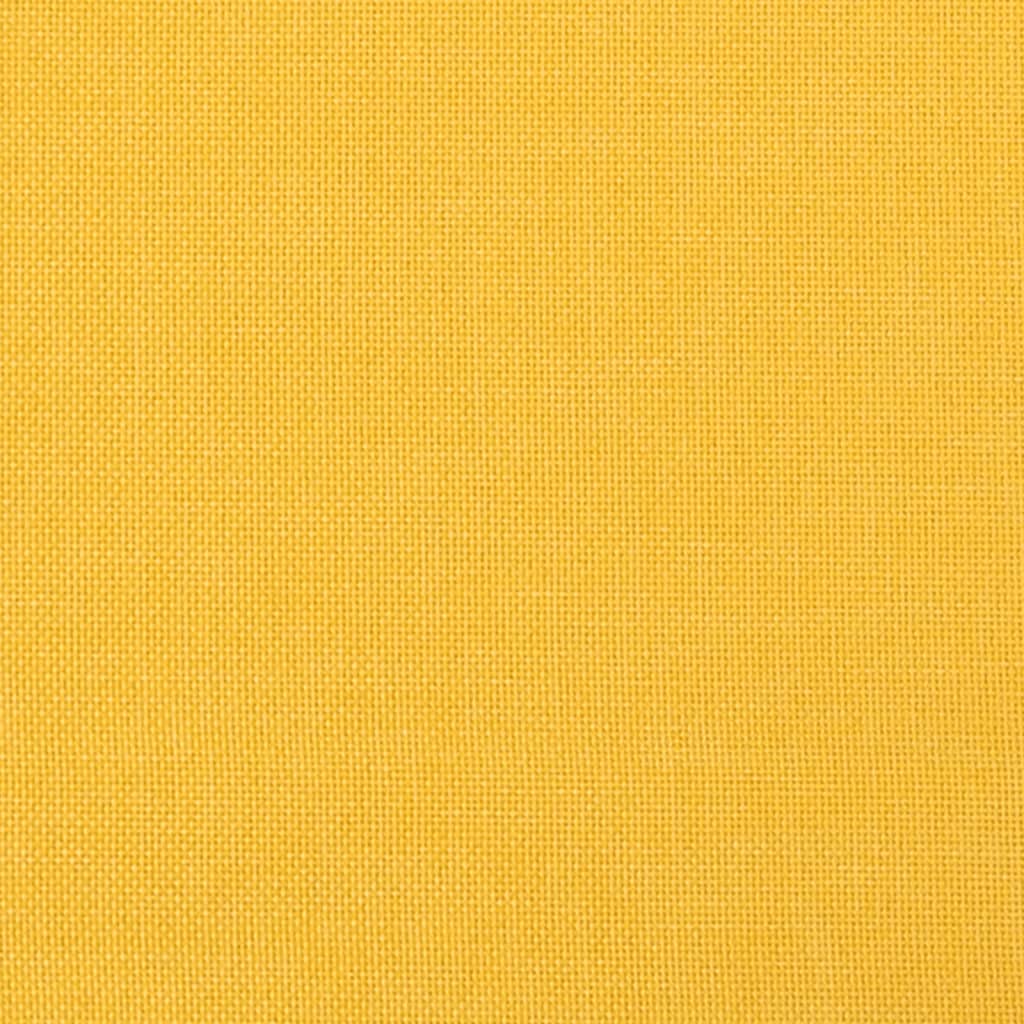 Repose-pied Jaune moutarde 60x60x36 cm Tissu