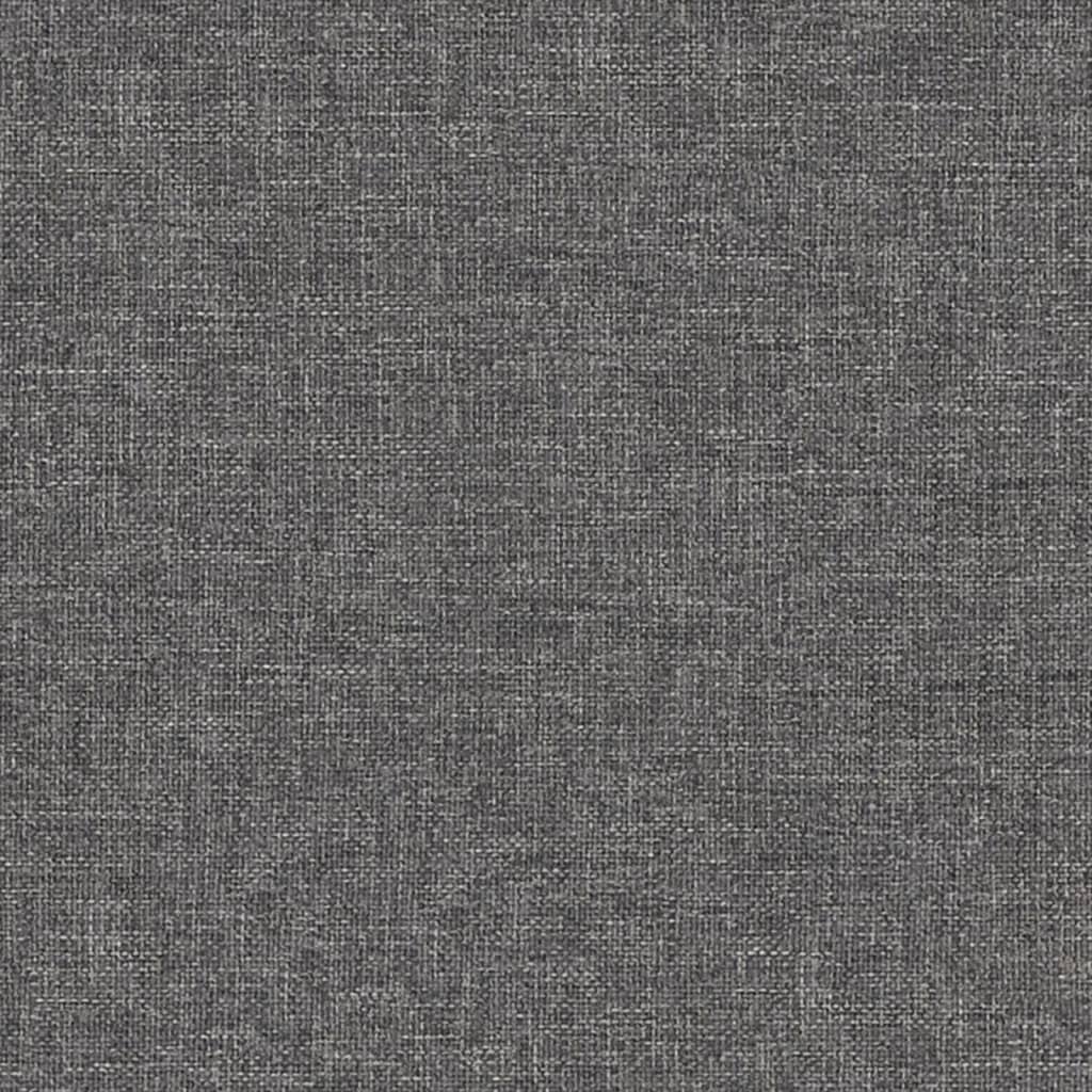 Repose-pied Gris clair 60x60x36 cm Tissu et similicuir