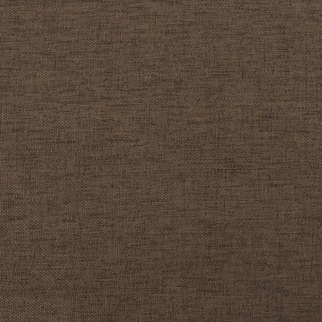 Repose-pied Marron 60x60x36 cm Tissu et similicuir