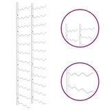 Wandmontiertes Weinregal für 36 Flaschen aus weißem Eisen