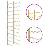 Wandmontiertes Weinregal für 36 Flaschen Gold Iron