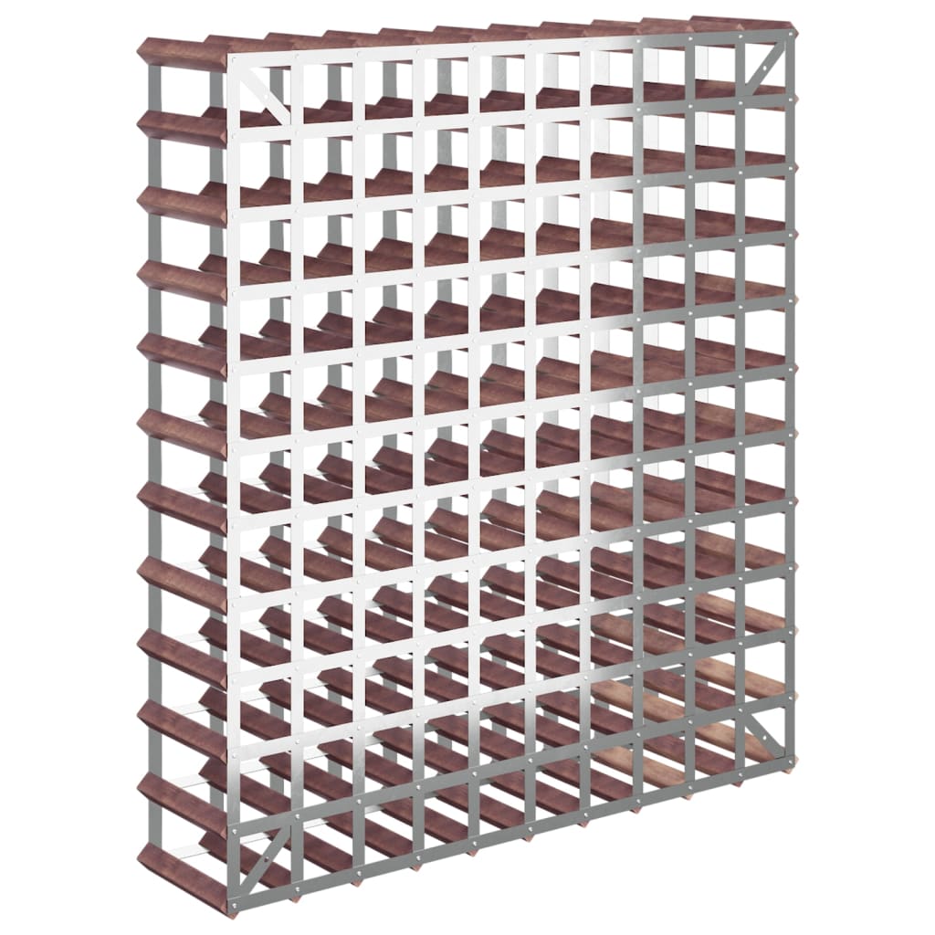 Bottle rack for 120 bottles Brown Solid pine wood