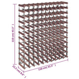 Casier à bouteilles pour 120 bouteilles Marron Bois pin solide