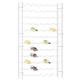 Bottle rack for 72 bottles White Metal