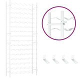 Casier à bouteilles pour 96 bouteilles Blanc Métal