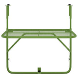 Table de balcon Vert 60x40 cm Acier