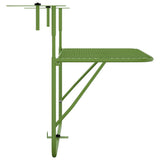 Table de balcon Vert 60x40 cm Acier