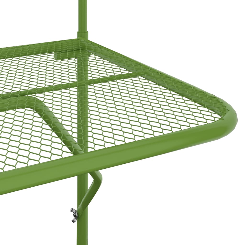 Table de balcon Vert 60x40 cm Acier