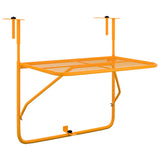 Table de balcon Jaune 60x40 cm Acier