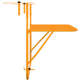 Table de balcon Jaune 60x40 cm Acier