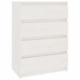 Armoires latérales 3 pcs blanc Bois de pin massif