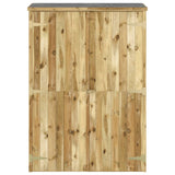 Garden tool shed 123x45x171 cm Impregnated pine wood