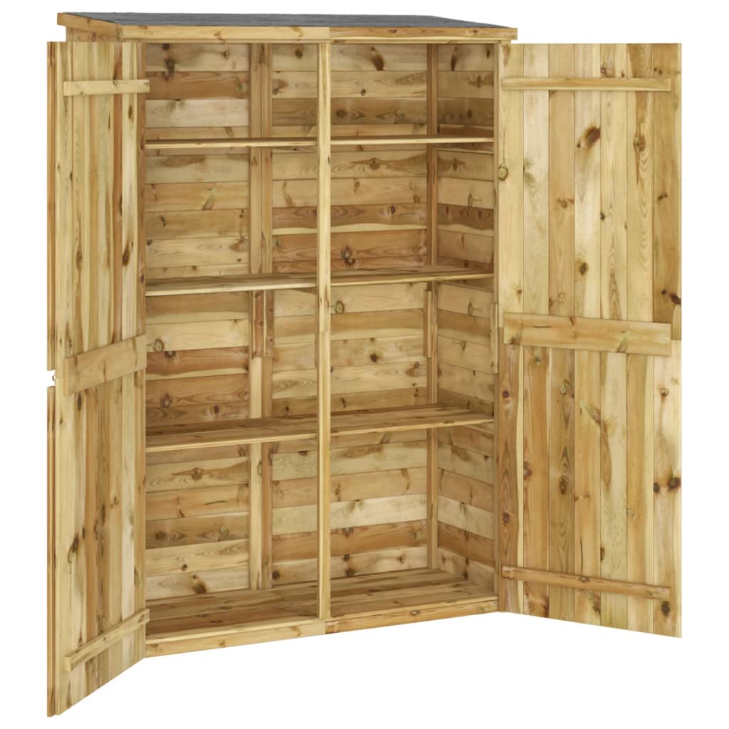 Garden tool shed 123x45x171 cm Impregnated pine wood