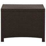 Boîte de rangement de jardin 60x54x41 cm Rotin PP Marron