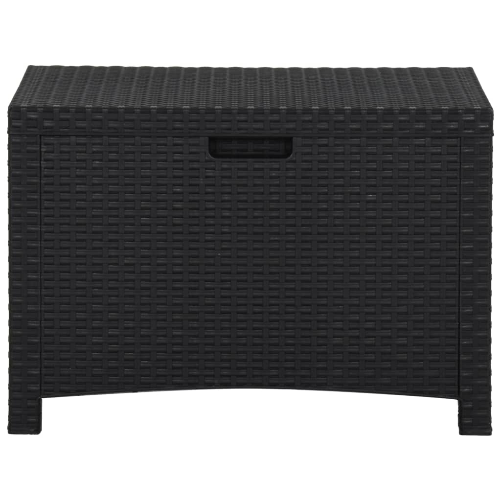 Garten-Aufbewahrungsbox 60x54x41 cm Rattan PP Graphit