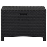 Garten-Aufbewahrungsbox 60x54x41 cm Rattan PP Graphit