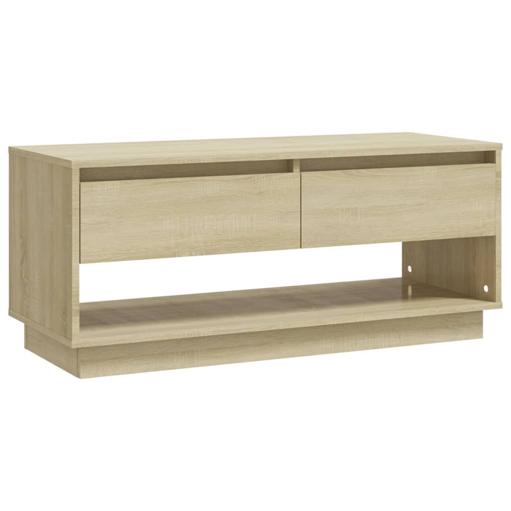 Meuble TV chêne sonoma 102x41x44 cm bois d'ingénierie