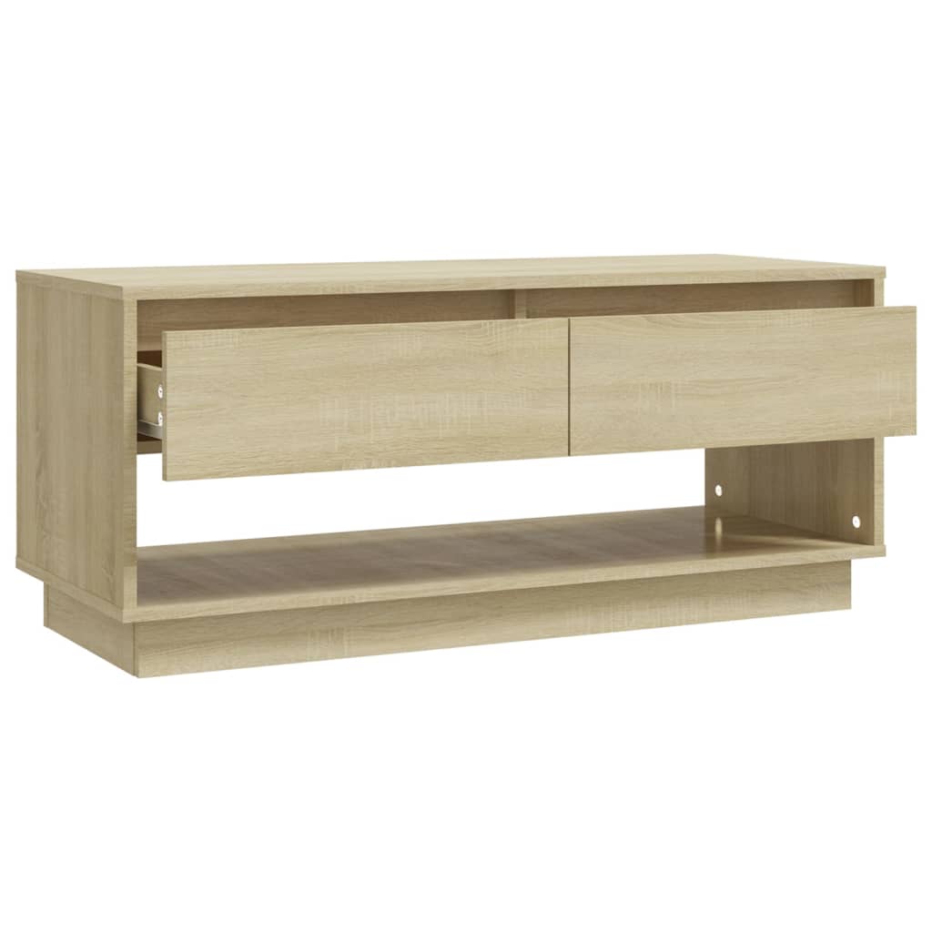 Meuble TV chêne sonoma 102x41x44 cm bois d'ingénierie