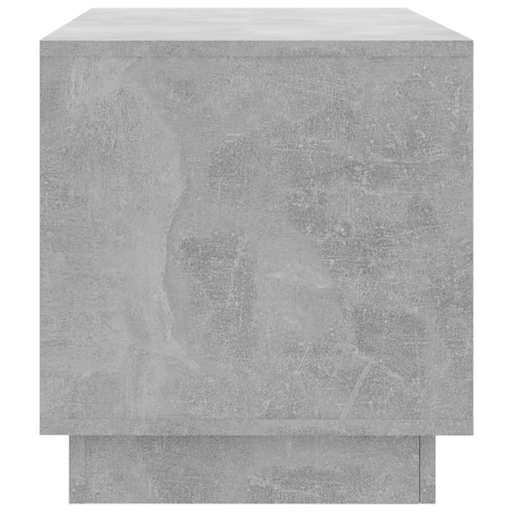 Meuble TV gris béton 102x41x44 cm bois d'ingénierie