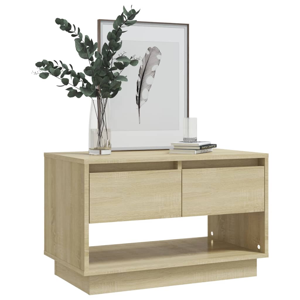 Meuble TV chêne sonoma 70x41x44 cm bois d'ingénierie