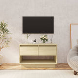 Meuble TV chêne sonoma 70x41x44 cm bois d'ingénierie