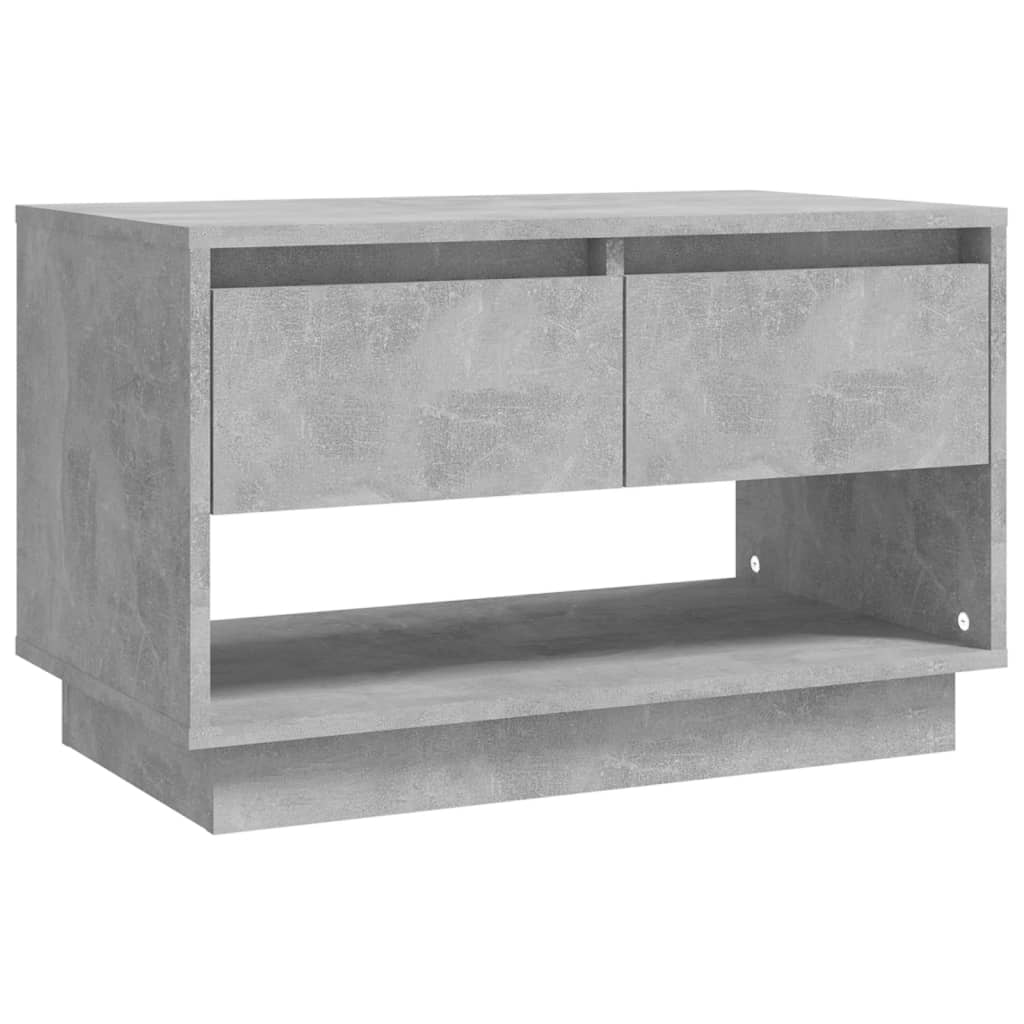 Meuble TV gris béton 70x41x44 cm bois d'ingénierie