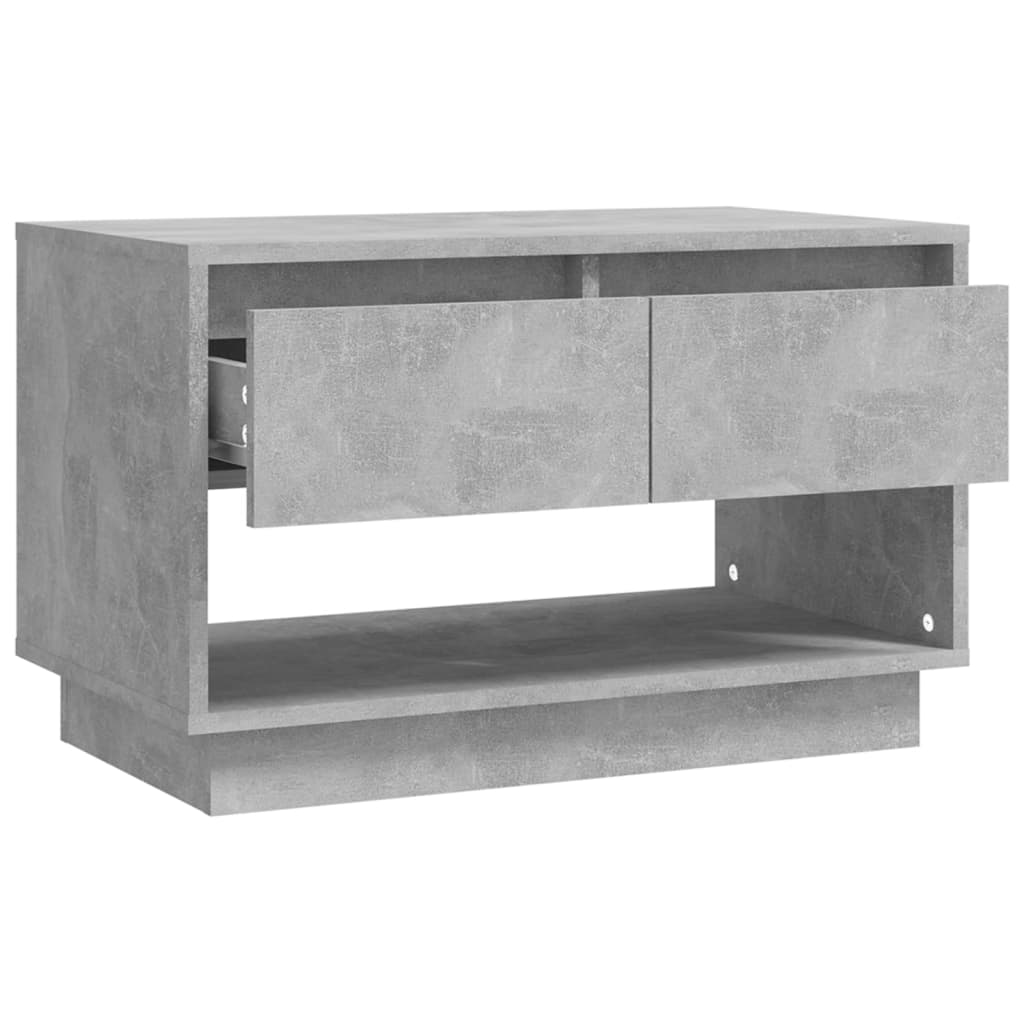 Meuble TV gris béton 70x41x44 cm bois d'ingénierie