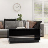 Couchtisch Schwarz 102,5x55x44 cm Holzwerkstoff