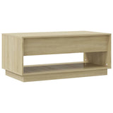 Table basse Chêne sonoma 102,5x55x44 cm Bois d'ingénierie