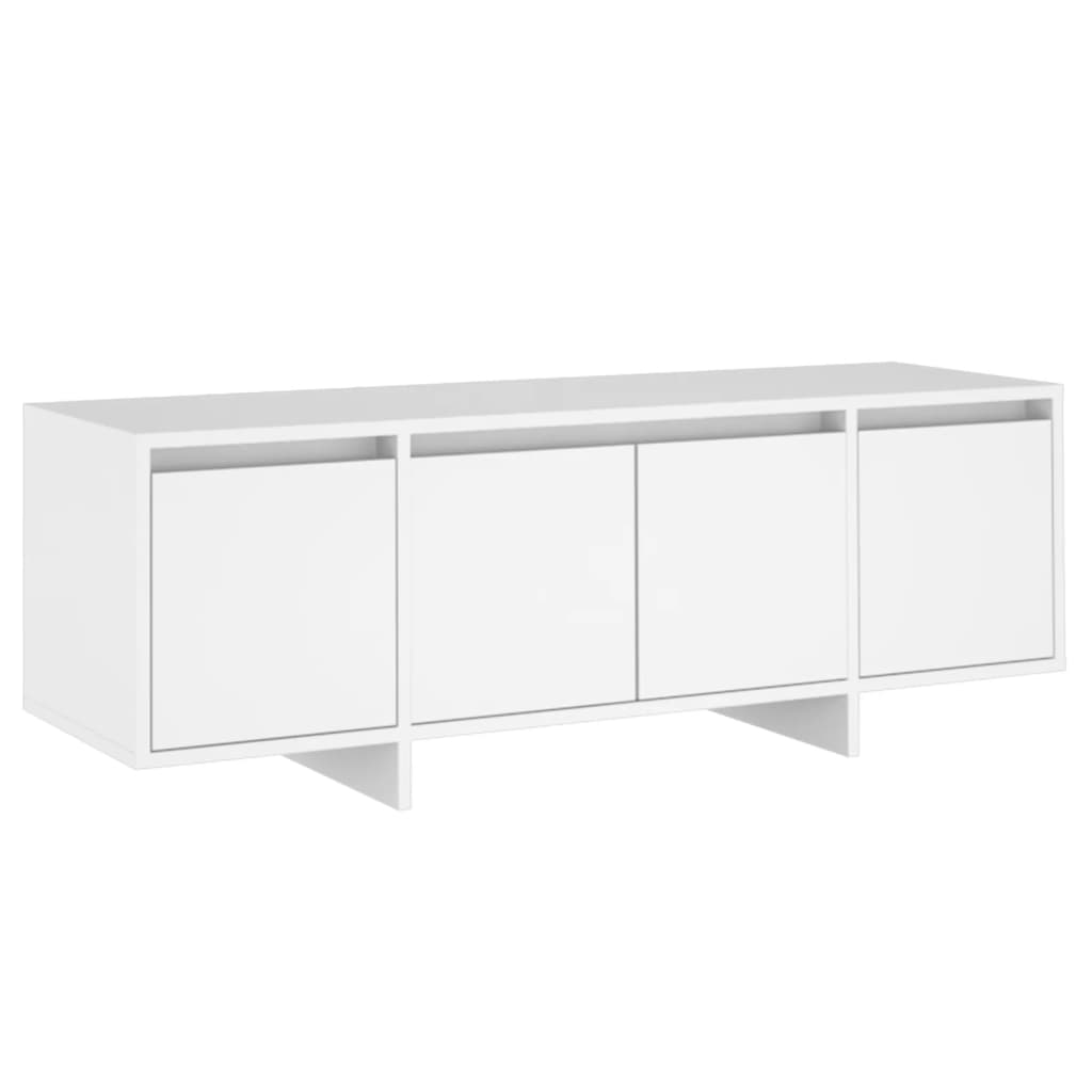 White TV cabinet 120x30x40.5 cm Engineered wood