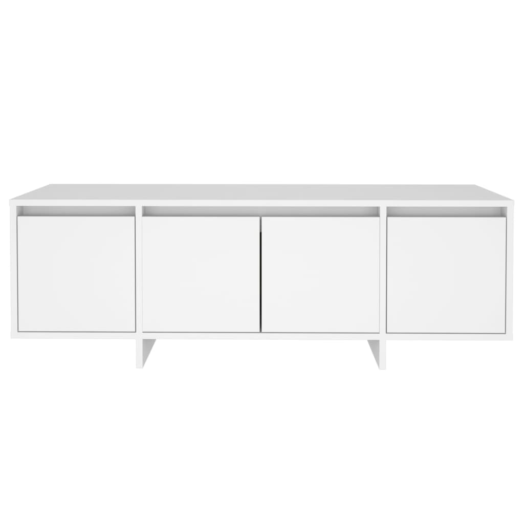 White TV cabinet 120x30x40.5 cm Engineered wood