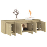 Meuble TV chêne sonoma 120x30x40,5 cm bois d'ingénierie