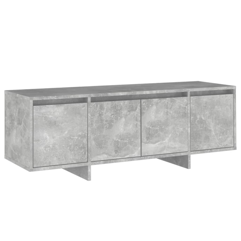 Meuble TV gris béton 120x30x40,5 cm bois d'ingénierie