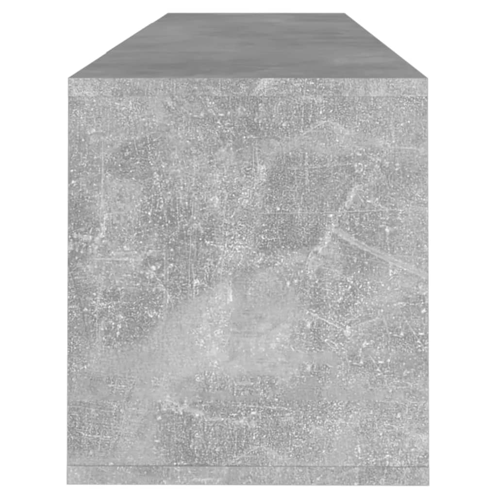 Meuble TV gris béton 120x30x40,5 cm bois d'ingénierie