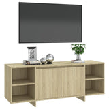 Meuble TV chêne sonoma 130x35x50 cm bois d'ingénierie