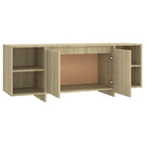 Meuble TV chêne sonoma 130x35x50 cm bois d'ingénierie