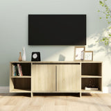 Meuble TV chêne sonoma 130x35x50 cm bois d'ingénierie