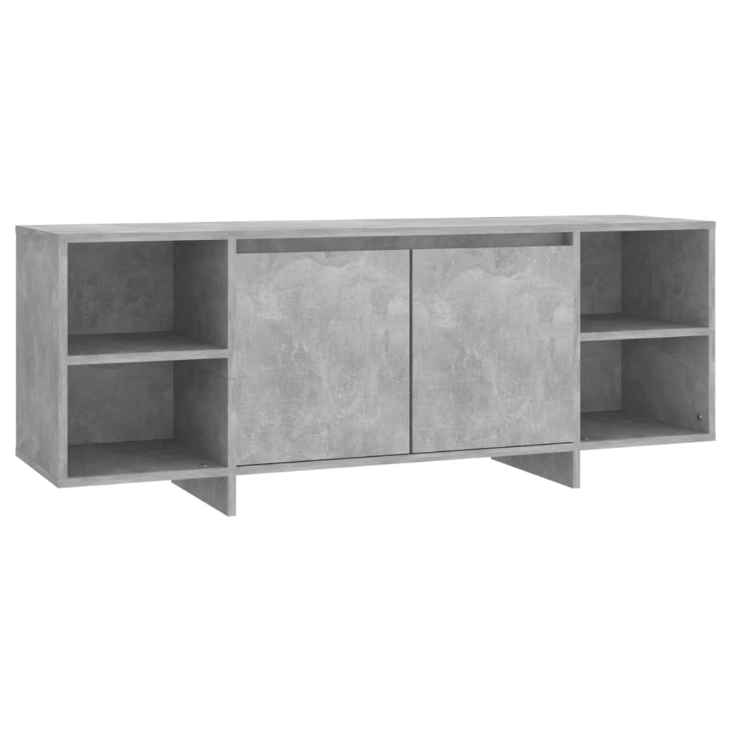 Meuble TV Gris béton 130x35x50 cm Bois d'ingénierie