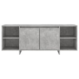 Meuble TV Gris béton 130x35x50 cm Bois d'ingénierie