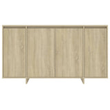 Buffet chêne sonoma 135x41x75 cm bois d'ingénierie