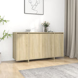 Buffet chêne sonoma 135x41x75 cm bois d'ingénierie