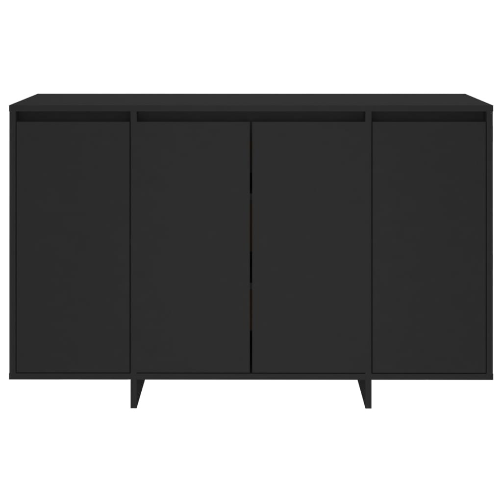 Buffet noir 120x41x75 cm bois d'ingénierie