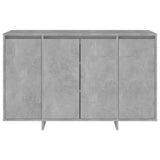 Concrete gray sideboard 120x41x75 cm engineered wood